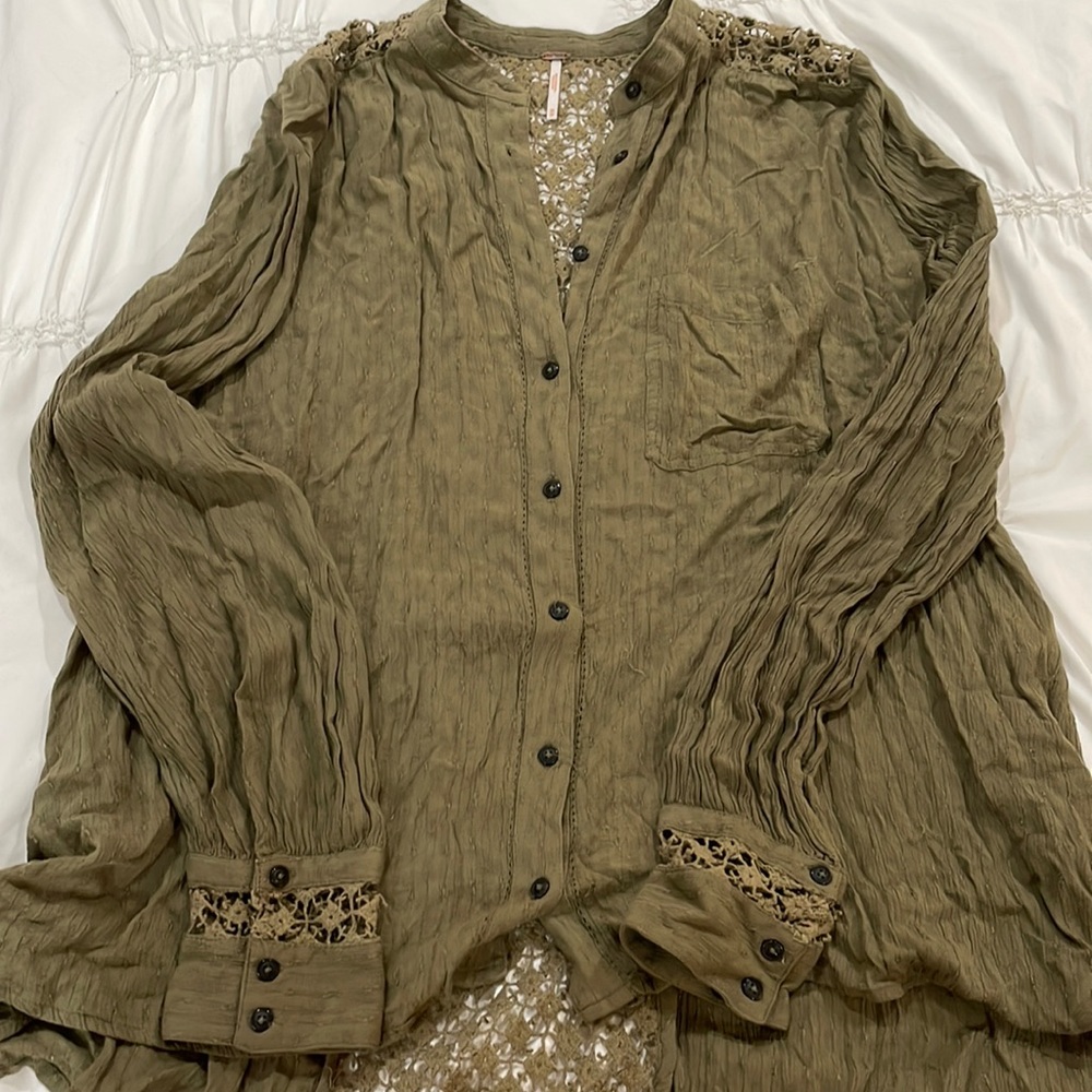 Free people crocheted top